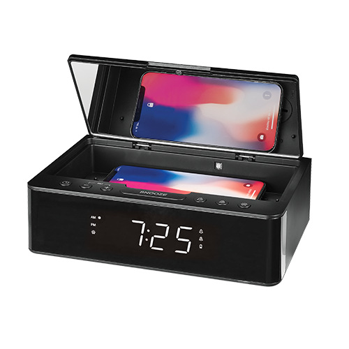 SUVC200 - Dual Alarm Clock with UVC Sanitizer and Charger